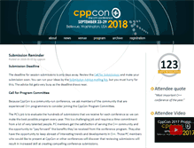 Tablet Screenshot of cppcon.org